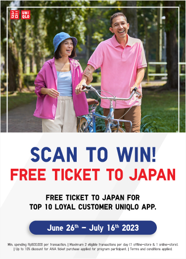 Scan to win!Free ttcket to japan.